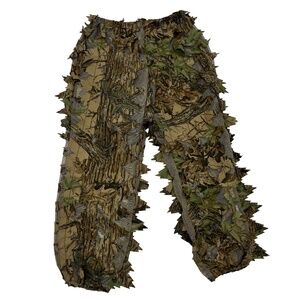 Game Winner Sportswear Mens XL Ghillie Pants Camo Hunting Realtree 3D Leafy